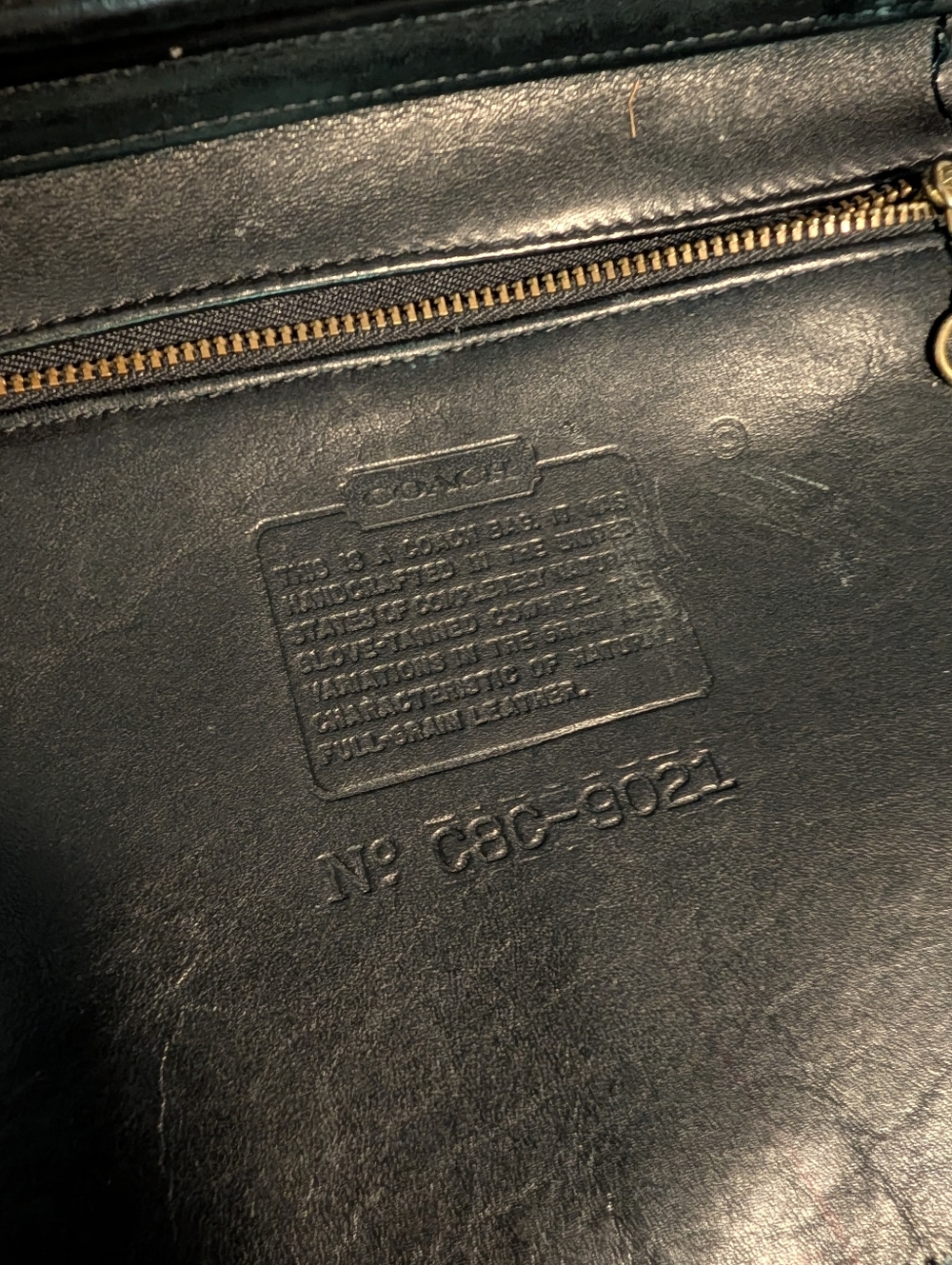 Vintage Coach Weston Shopper Black Leather Shoulder Bag with Gold Turn-Lock - Picture 4 of 9